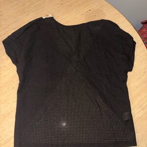Black Mesh Women's Top
